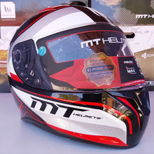 Cargar imagen en el visor de la galería, CASCO MT TARGO INTERACT A1 ROJ/PERLA PULSAR R6R FZ R1 CBR