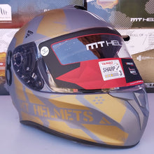 Cargar imagen en el visor de la galería, CASCO MT TARGO EXPLORER A9 ORO MATE PULSAR R6R FZ R1 R15 CBR