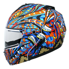 Cargar imagen en el visor de la galería, Casco Stealth Alebrije Azul PULSAR R6R FZ R1 R15 CBR GIXXER