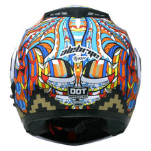 Cargar imagen en el visor de la galería, Casco Stealth Alebrije Azul PULSAR R6R FZ R1 R15 CBR GIXXER