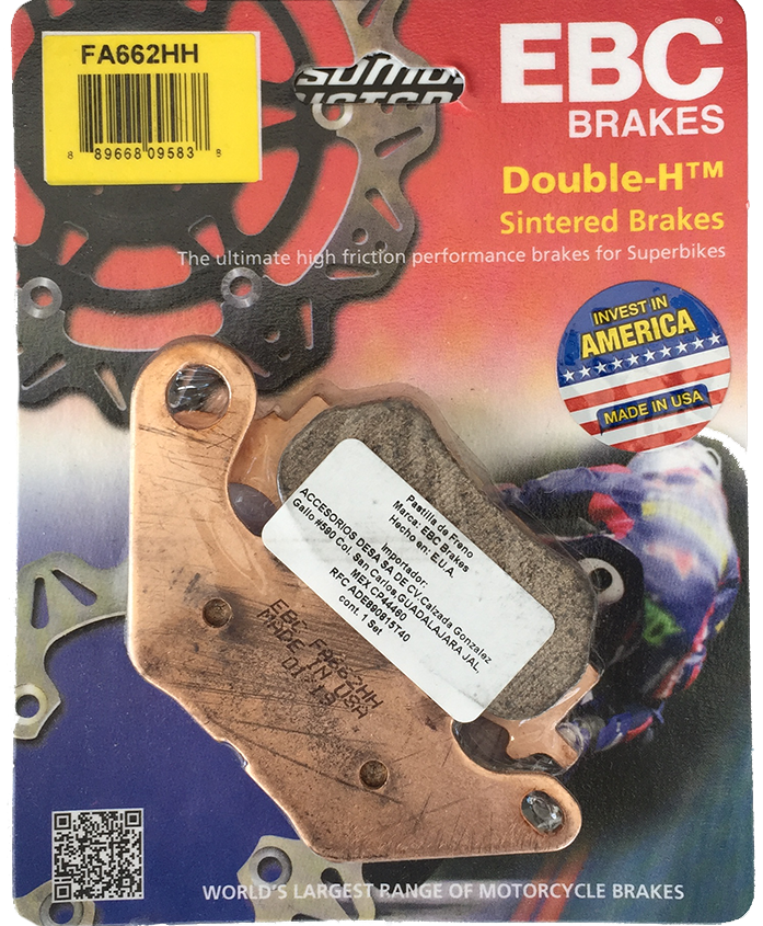Balatas Traseras EBC HH YAMAHA R3 MT03 2015 16 17 18 19 2020