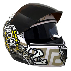 Casco Stealth Mictlan Blanco PULSAR R6R FZ R1 R15 CBR GIXXER