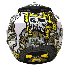 Cargar imagen en el visor de la galería, Casco Stealth Mictlan Blanco PULSAR R6R FZ R1 R15 CBR GIXXER