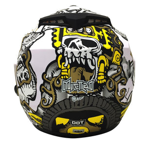 Casco Stealth Mictlan Blanco PULSAR R6R FZ R1 R15 CBR GIXXER