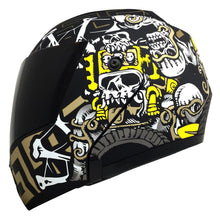 Cargar imagen en el visor de la galería, Casco Stealth Mictlan Negro PULSAR R6R FZ R1 R15 CBR GIXXER