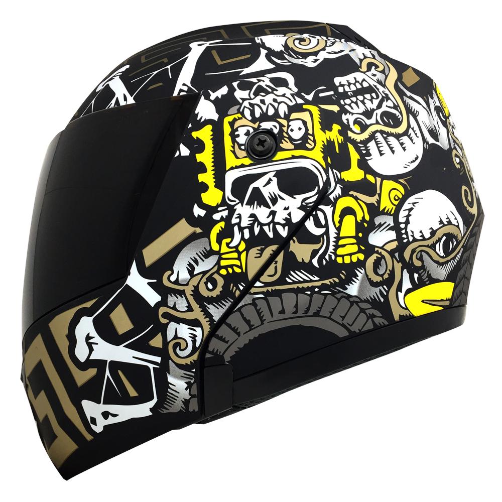 Casco Stealth Mictlan Negro PULSAR R6R FZ R1 R15 CBR GIXXER