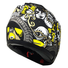 Cargar imagen en el visor de la galería, Casco Stealth Mictlan Negro PULSAR R6R FZ R1 R15 CBR GIXXER