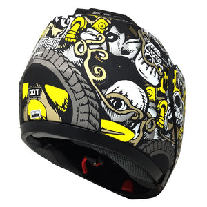 Casco Stealth Mictlan Negro PULSAR R6R FZ R1 R15 CBR GIXXER