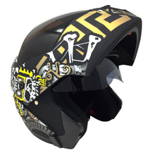 Cargar imagen en el visor de la galería, Casco Stealth Mictlan Negro PULSAR R6R FZ R1 R15 CBR GIXXER