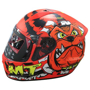 CASCO MT STINGER NERON C4 NARANJA FLUO MATE PULSAR R6R FZ R1