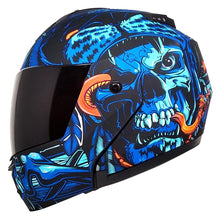 Cargar imagen en el visor de la galería, Casco Stealth Tlatoani Azul PULSAR R6R FZ R1 R15 CBR GIXXER