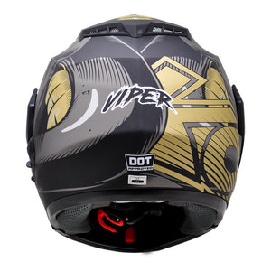 Casco Stealth Viper Negro PULSAR R6R FZ R1 R15 CBR GIXXER