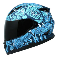 Cargar imagen en el visor de la galería, Casco Veneno Xibalba Azul PULSAR R6R FZ R1 R15 CBR GIXXER