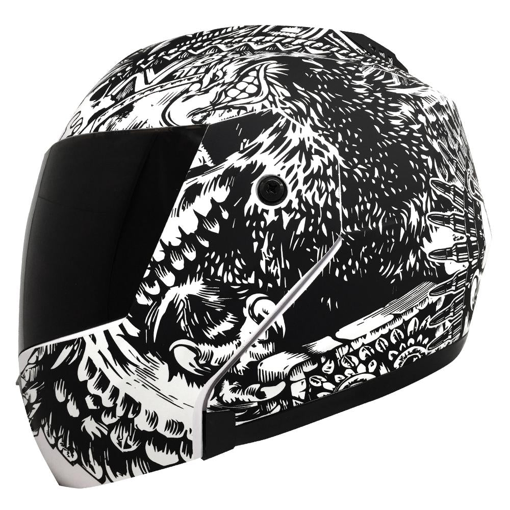 Casco Stealth Zapata Blanco PULSAR R6R FZ R1 R15 CBR GIXXER