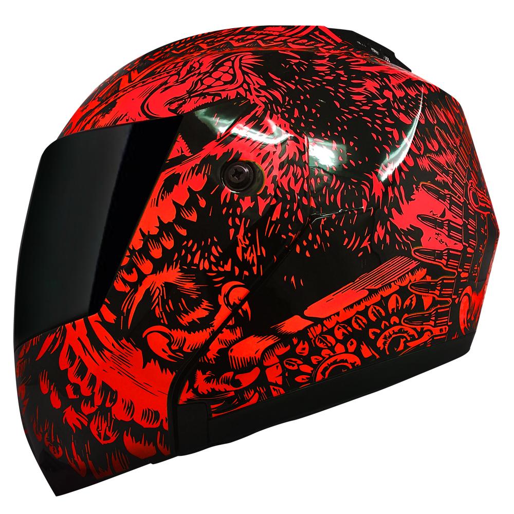 Casco Stealth Zapata Rojo PULSAR R6R FZ R1 R15 CBR GIXXER RC